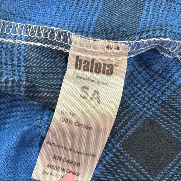 Balera Ombré Plaid Women’s Button Up Blue White (SA 4/6) - Picture 5 of 5